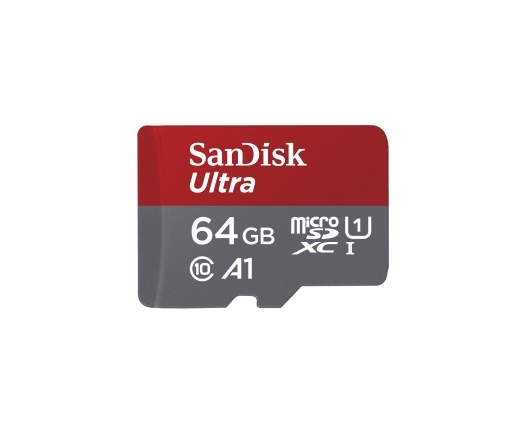 SANDISK microSDXC Ultra 64GB A1 100MBs +Adapt.