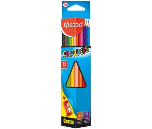 Maped Color Peps 12 színű ceruzakészlet + hegyező