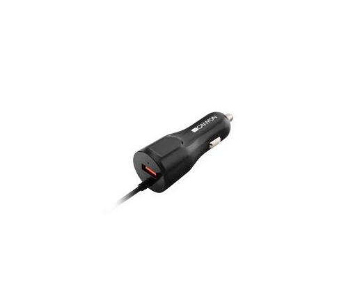Canyon C-033 Autós USB-A + Lightning töltő 