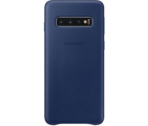Samsung Galaxy S10 bőrtok sötétkék