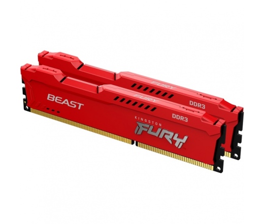 KINGSTON Fury Beast DDR3 1600MHz CL10 16GB Red Kit