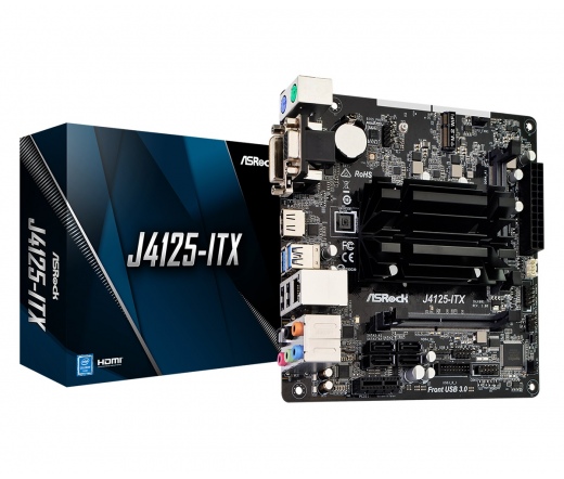ASRock J4125-ITX Alaplap Integrált processzorral