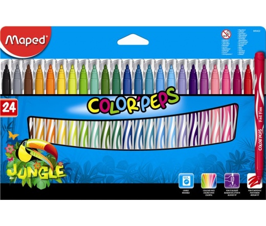 Maped "Color`Peps Jungle", 24 különböző szín