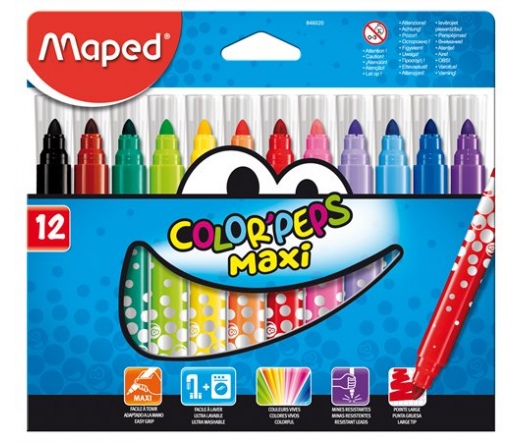 Maped Filctoll Color`Peps Maxi, 12 szín
