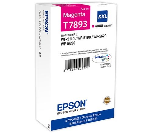 Epson T7893 Ink Cartridge XXL Magenta