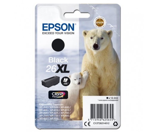 Epson T2621 Fekete tintapatron