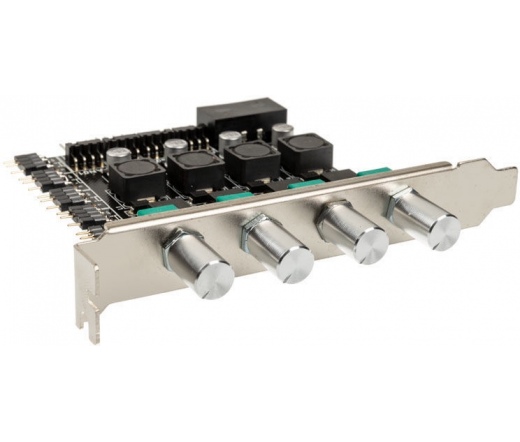 Lamptron CP436 ARGB PCI ventilátorszabályzó Fekete