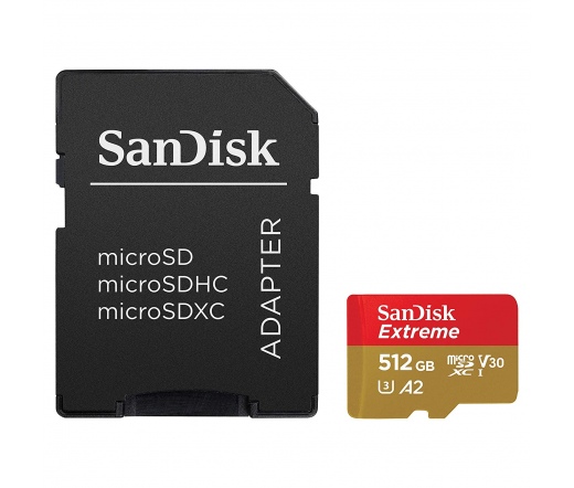 Sandisk Extreme 512GB UHS-I  microSDXC + adapter 