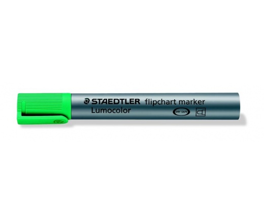 Staedtler Flipchart marker, 2 mm, kúpos, zöld
