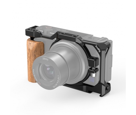 SMALLRIG Cage with Wooden Handgrip for Sony ZV1 Ca