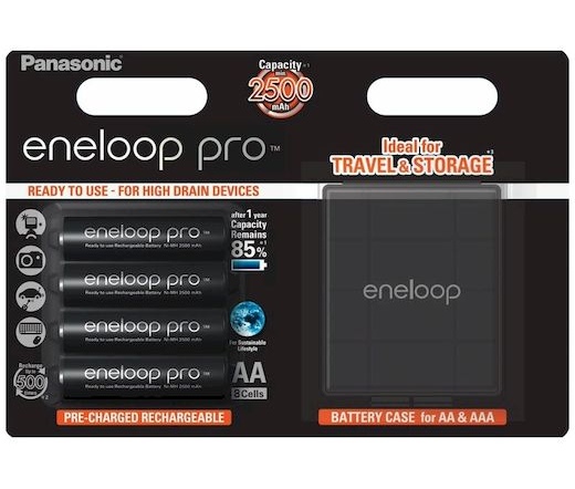 Eneloop Pro 4db AA 2500mAh + doboz