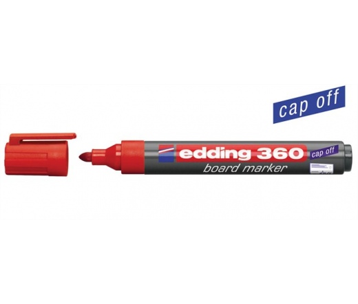 Edding Tábla- és flipchart marker, 1,5-3 mm, piros