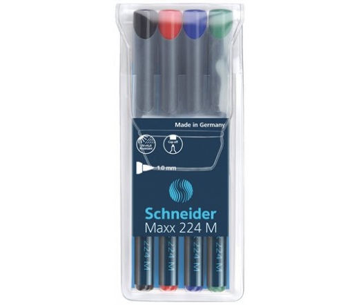 Schneider Alkoholos marker készlet, 1 mm, 4 szín