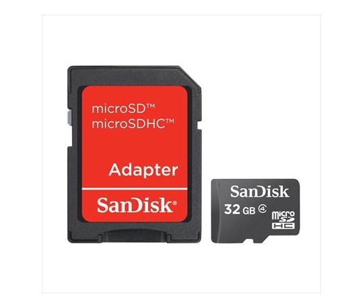 SanDisk MicroSD 32GB + adapter