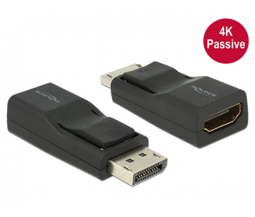 Delock Displayport 1.2 apa > HDMI 4K passzív anya