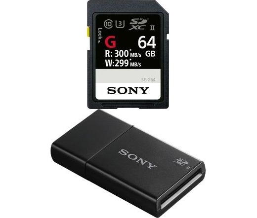 Sony SF-G SDXC 64GB UHS-II + kártyaolvasó