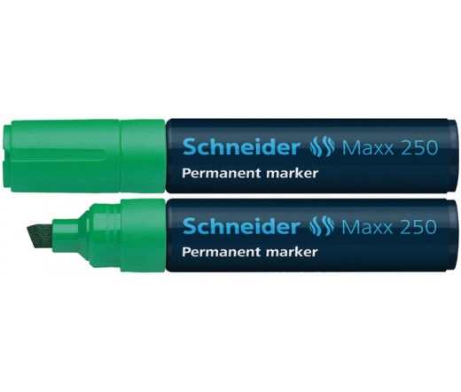 Schneider Alkoholos marker, 2-7 mm, vágott,  Zöld