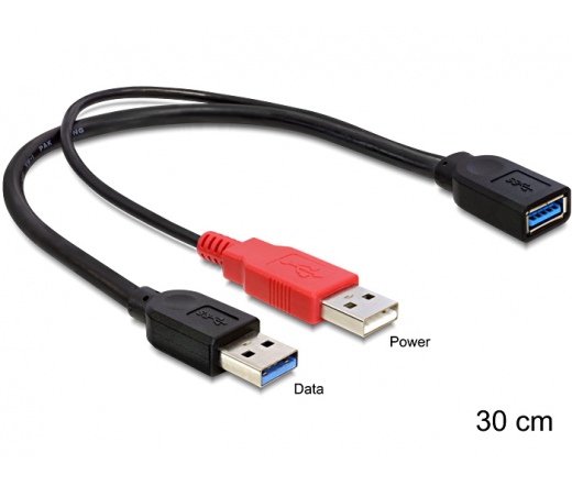 Delock USB 3.0 anya > USB 3.0 apa + USB 2.0-A apa