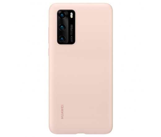 Huawei P40 Szilikon tok rózsaszín