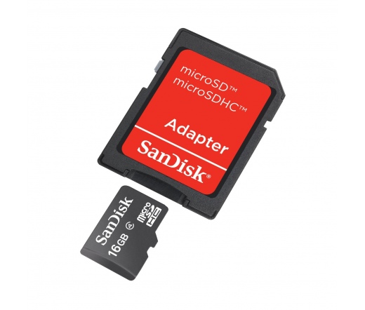 SanDisk MicroSD 16GB + SD adapter