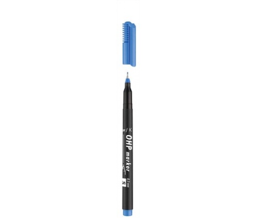 ICO alkoholos marker, OHP, 0,3 mm, S, kék