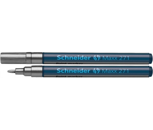 Schneider "Maxx 271" Lakkmarker, 1-2 mm, ezüst