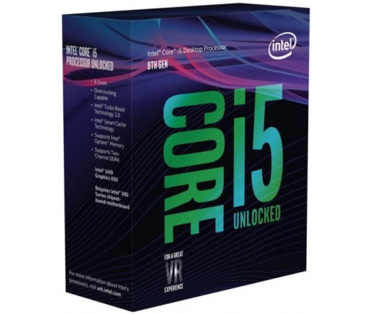 Intel Core i5-8600K dobozos