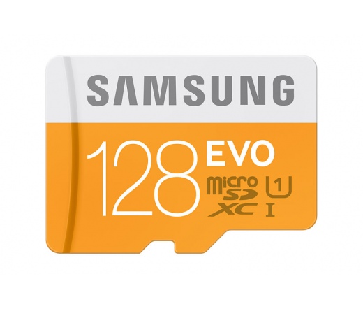 Samsung 128GB EVO+ microSDXC U3 CL10 adapter