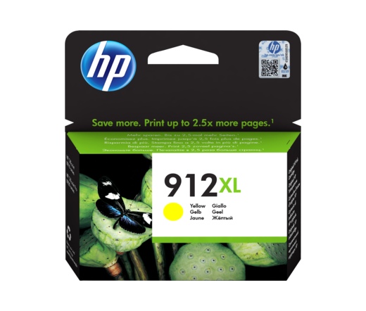 HP 912XL nagy kapacitású sárga