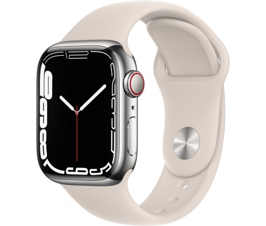 Apple Watch Series 7 41mm GPS + LTE Ezüst+Csillag