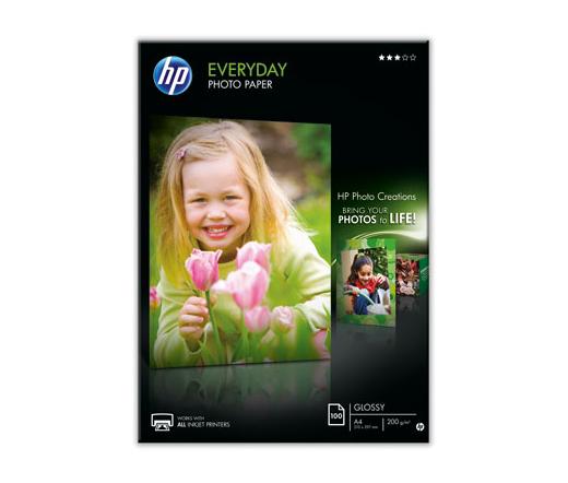 HP hétköznapi fényes fotópapír A4 100 lap