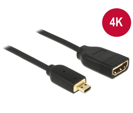 Delock micro HDMI apa > HDMI anya 3D 4K 20cm