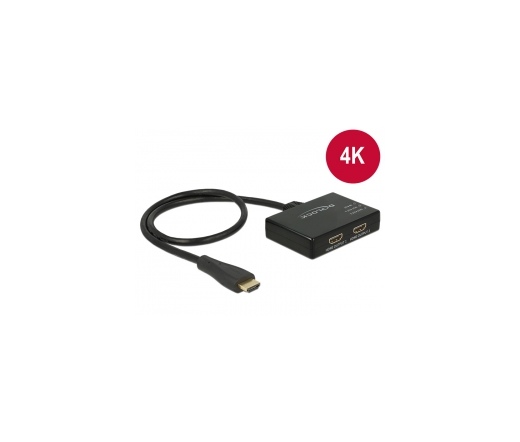 Delock HDMI UHD anya ->  2 x HDMI UHD apa