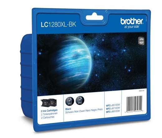 Brother LC1280XLBK Large Black Twin Pack