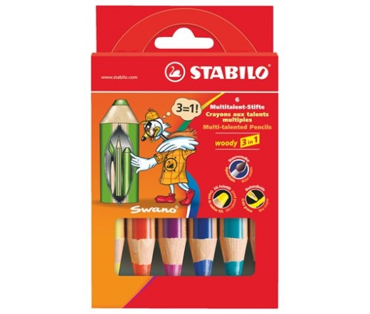 Stabilo Színes ceruza készlet, vastag, 6 szín