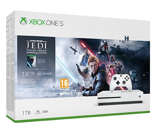 Xbox one s 1tb fehér + Star Wars Jedi:Fallen order