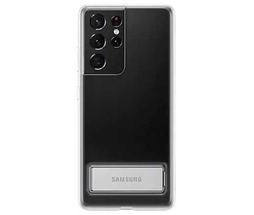 Samsung Galaxy S21 Ultra 5G átlátszó álló tok