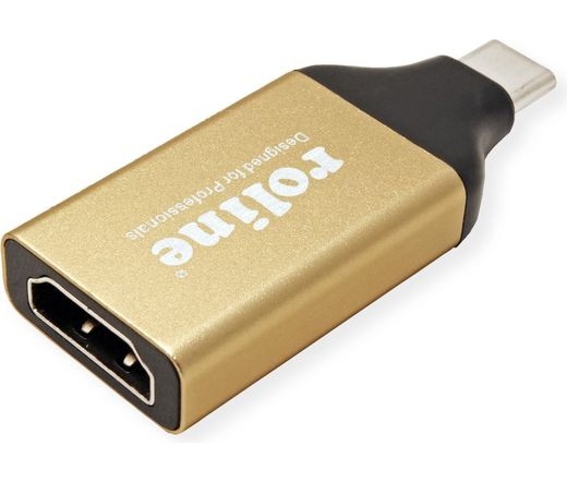 Roline USB Type-C - HDMI arany kijelzőadapter