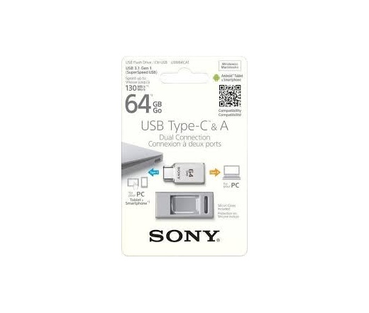 Sony  64GB Type C 3.1 ezüst