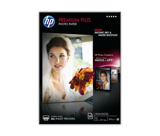 HP Premium Plus Fél-Fényes Fotópapír A4/20 300G