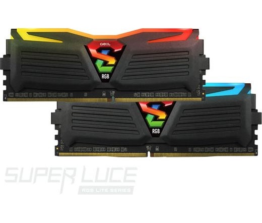 GeIL Super Luce RGB Lite 2666MHz Kit2 16GB fekete