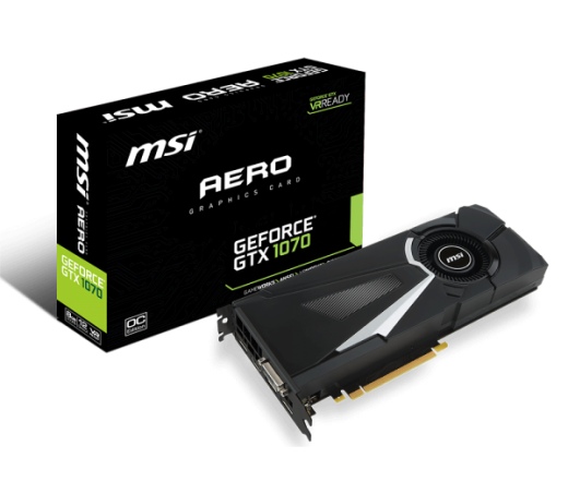 MSI GeForce GTX 1070 Aero 8G OC