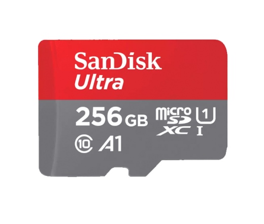 SanDisk Ultra MicroSDXC CL10 A1 256GB + adapter