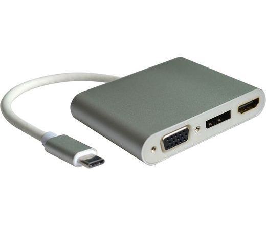 Roline USB Type-C - VGA/HDMI/DP Adapter
