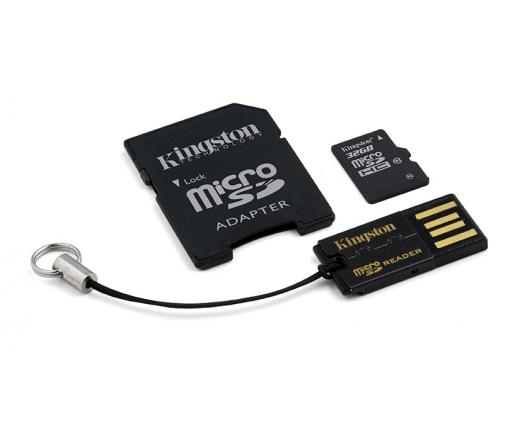 Kingston Micro SD 32GB CL10 +2 adapter +USB olvasó