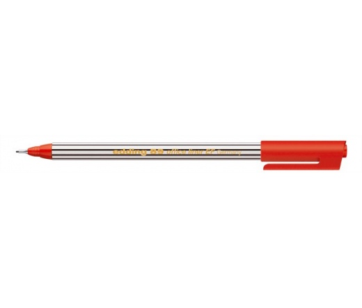 Tűfilc, 0,3 mm, EDDING "89 Office Liner", piros