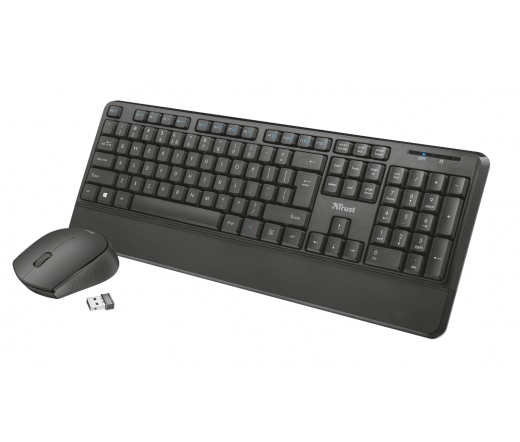 Trust Thoza Wireless keyboard and mouse Black HU