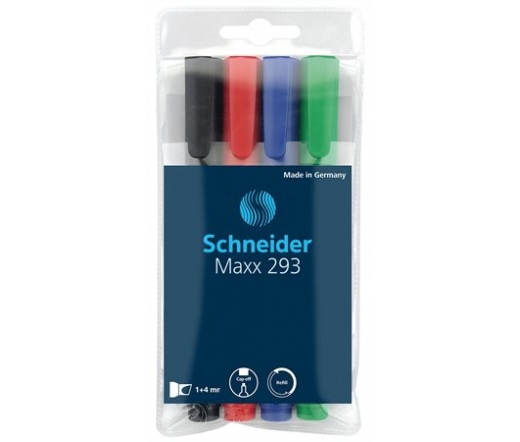 Schneider Tábla és flipchart marker készlet 4 szín