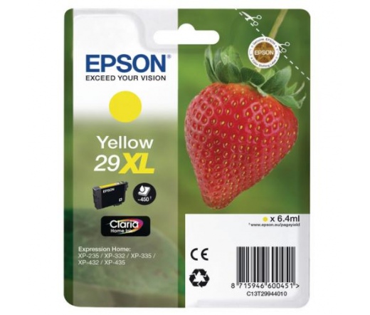 Patron Epson 29XL (T2994) Yellow