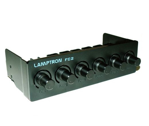 Lamptron FC2 ventilátorvezérlő fekete
